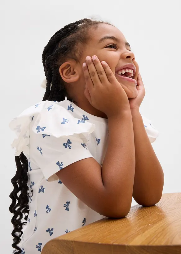 T-shirt in misto cotone biologico elasticizzato, bonprix