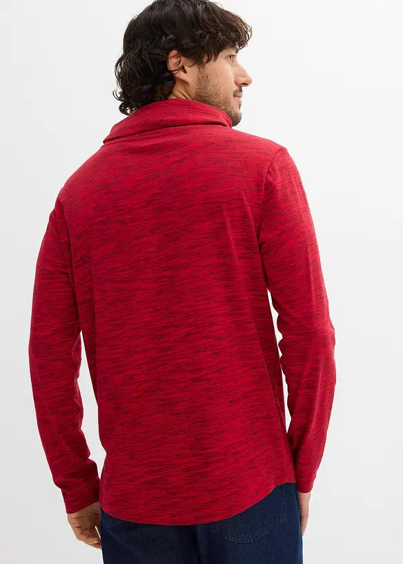 Maglia a maniche lunghe con collo a ciambella, bonprix