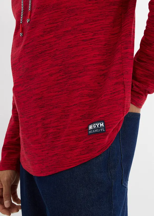 Maglia a maniche lunghe con collo a ciambella, bonprix