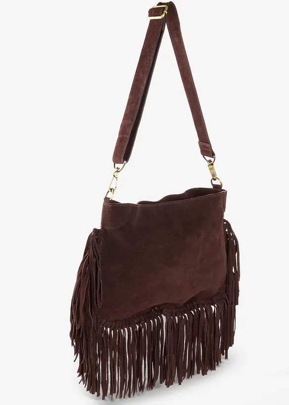 Borsa a tracolla in pelle, bonprix