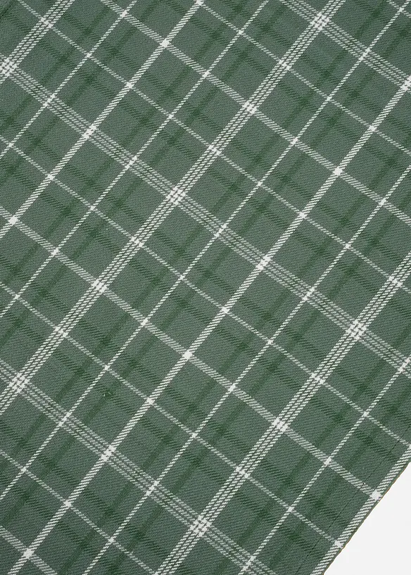 Runner tavolo a quadri in cotone biologico, bonprix