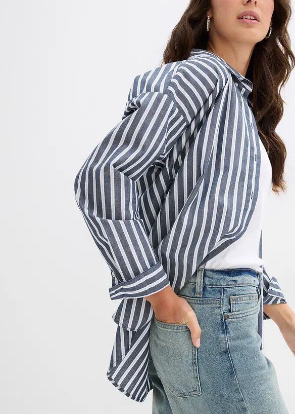 Jeans wide leg, vita media, bonprix