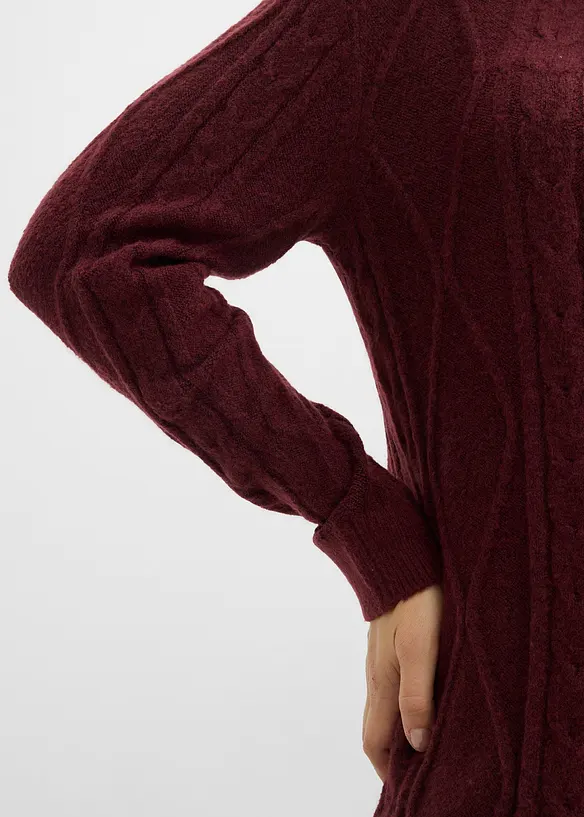 Abito in maglia a trecce, bonprix