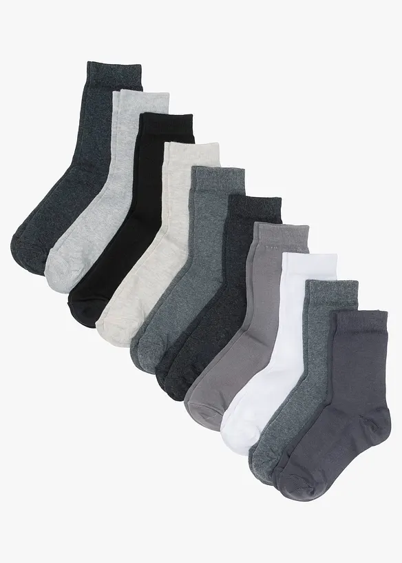 Calzini con cotone biologico (pacco da 10 paia), bonprix