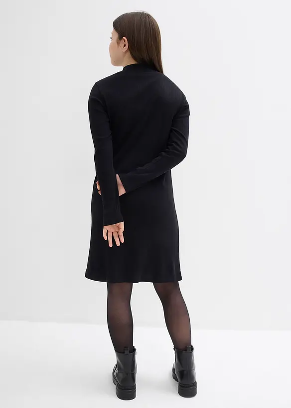 Abito di jersey con collo dritto, bonprix
