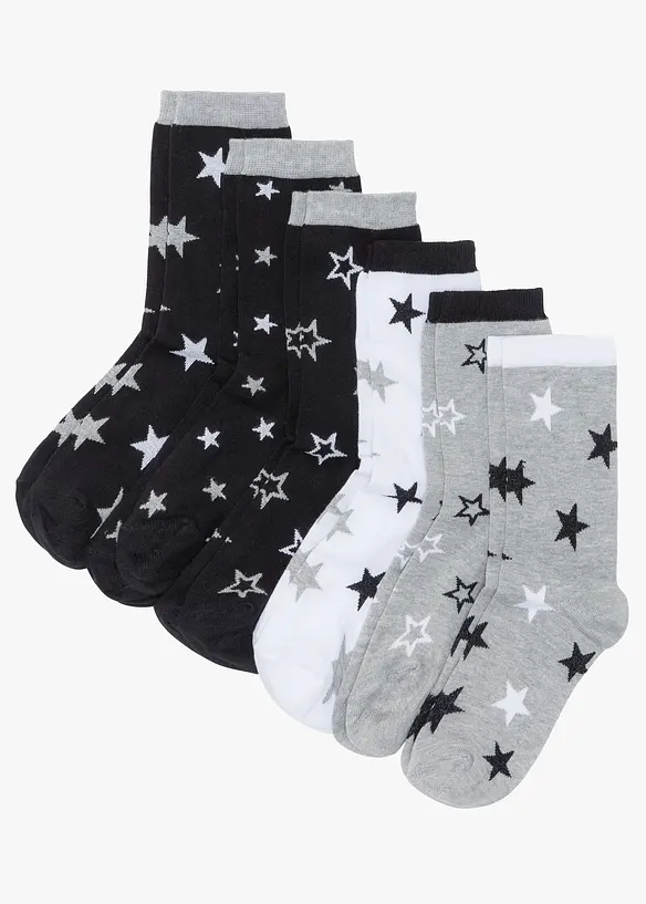 Calzini da donna (pacco da 6 paia) con cotone biologico, bonprix