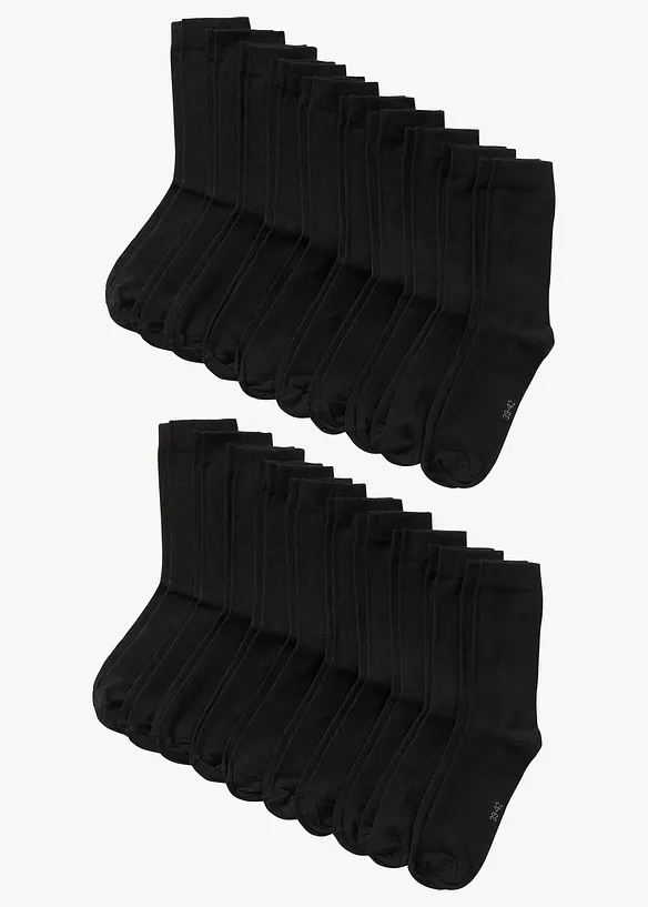 Calzini con cotone biologico (pacco da 20 paia), bonprix