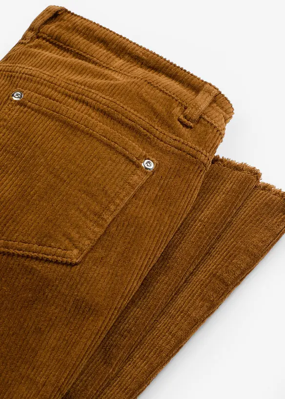 Pantaloni in velluto a coste flared, bonprix