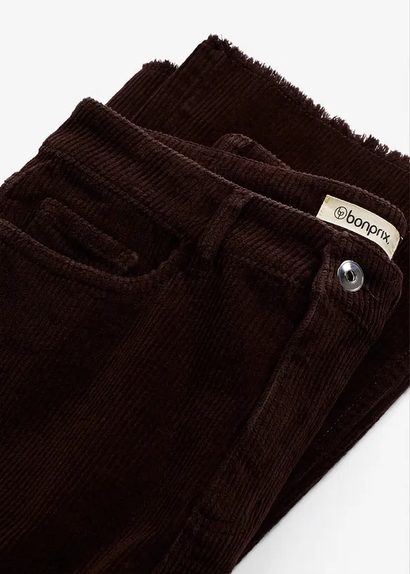 Pantaloni in velluto a coste flared, bonprix