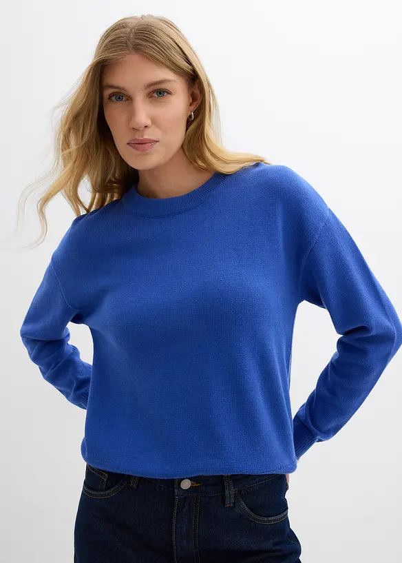 Maglione oversize in puro cotone, bonprix