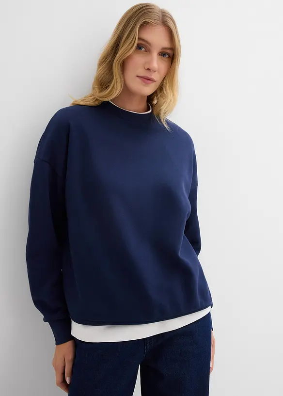 Felpa oversize in puro cotone biologico, bonprix