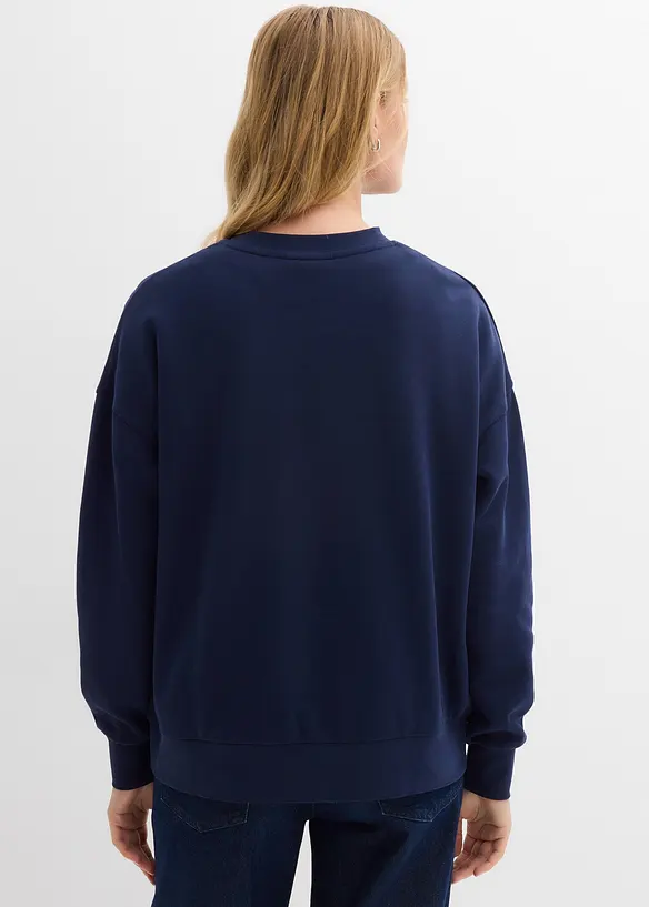 Felpa oversize in puro cotone biologico, bonprix