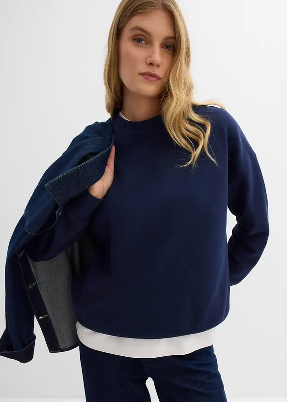 Felpa oversize in puro cotone biologico, bonprix