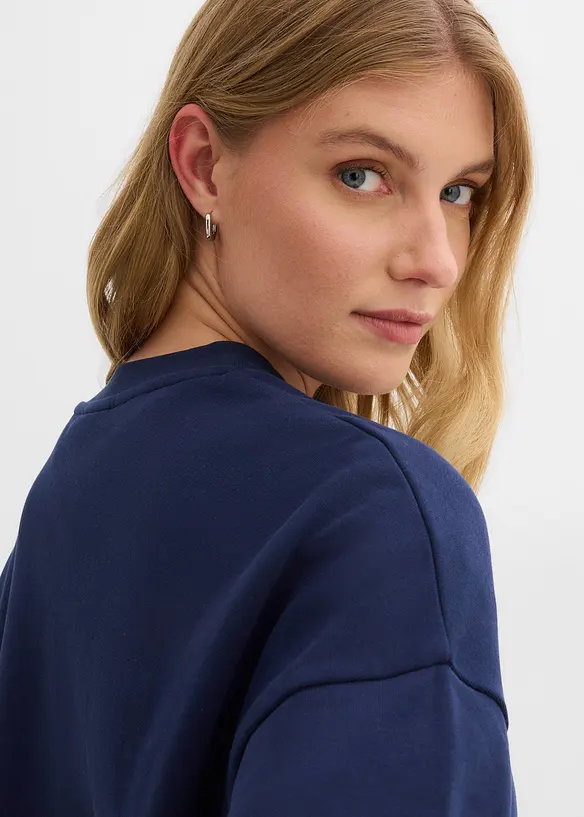 Felpa oversize in puro cotone biologico, bonprix