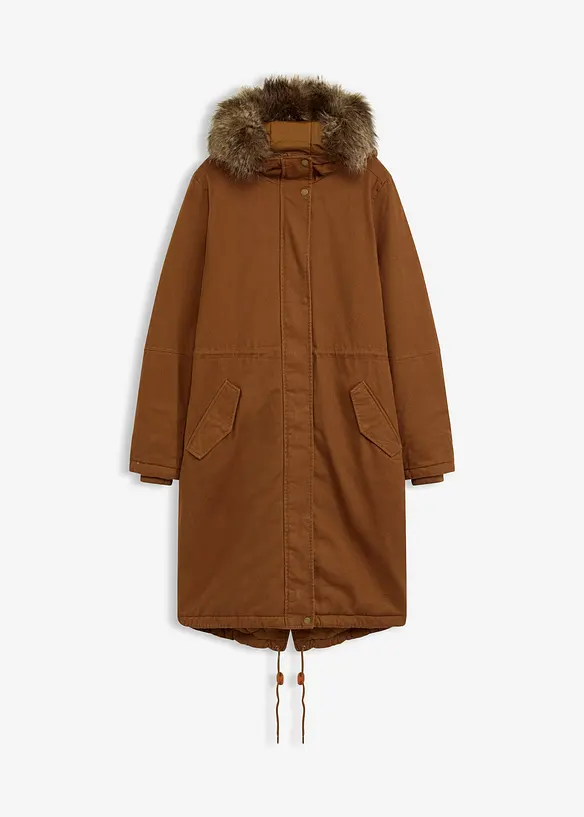 Parka lungo imbottito, bonprix