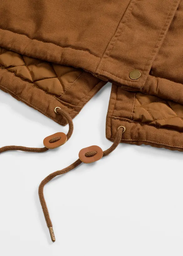 Parka lungo imbottito, bonprix