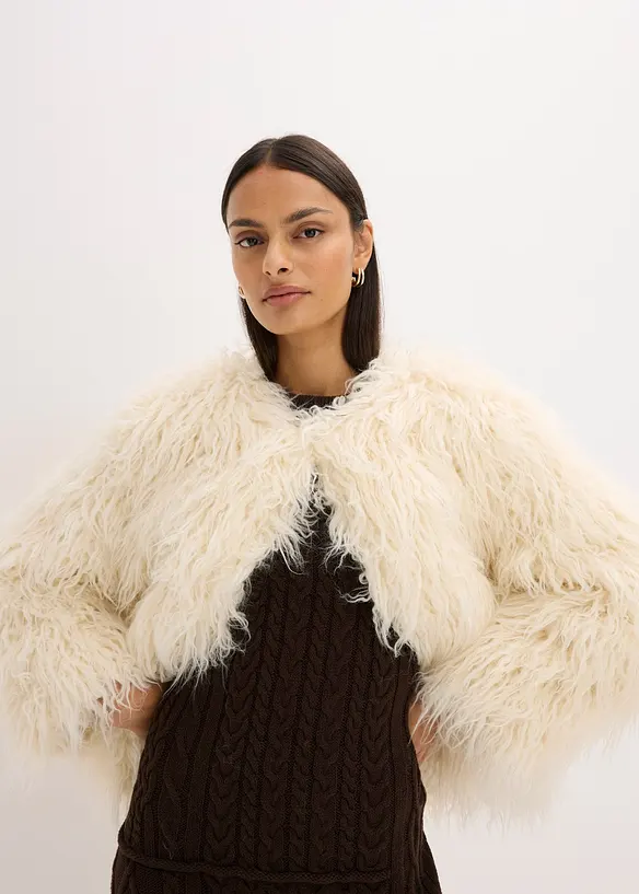 Pelliccia sintetica corta oversize, bonprix