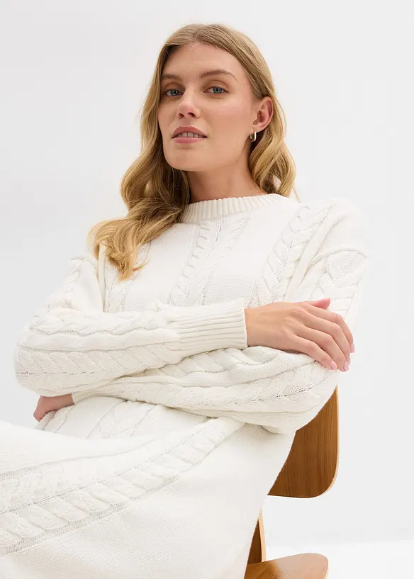 Abito in maglia di puro cotone, bonprix