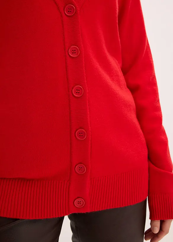 Cardigan lungo in soffice misto viscosa, bonprix