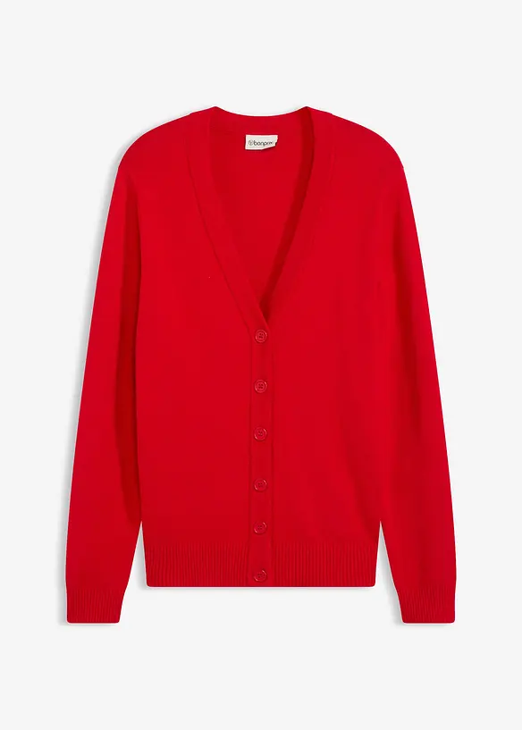 Cardigan lungo in soffice misto viscosa, bonprix