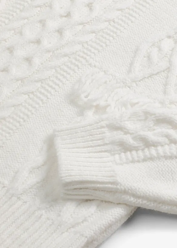 Maglione oversize con frange, bonprix