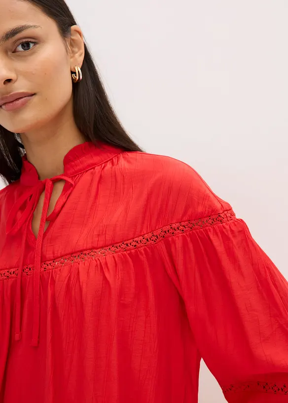 Blusa in fine misto viscosa, bonprix