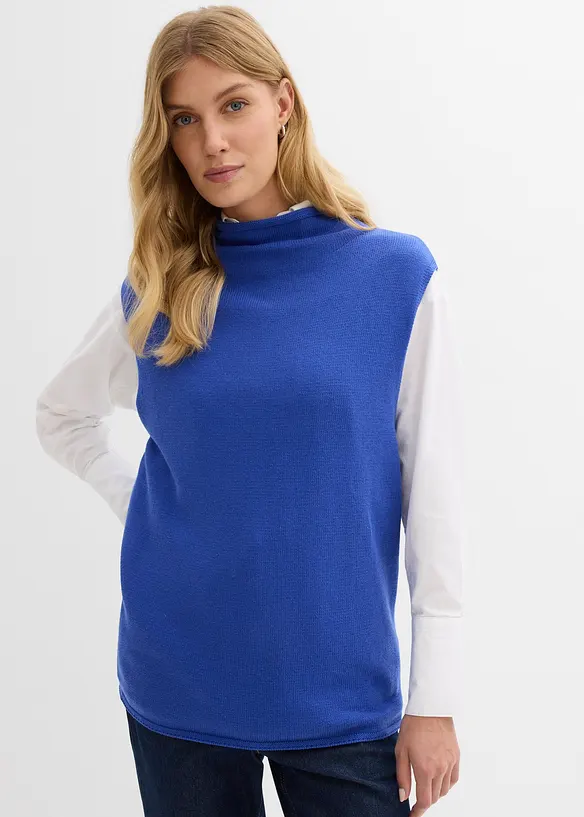 Gilet in maglia di puro cotone, bonprix