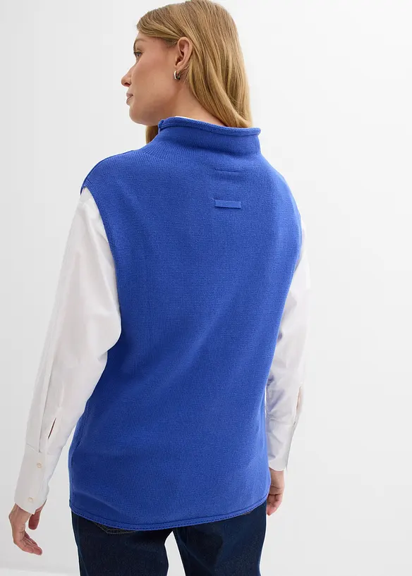 Gilet in maglia di puro cotone, bonprix