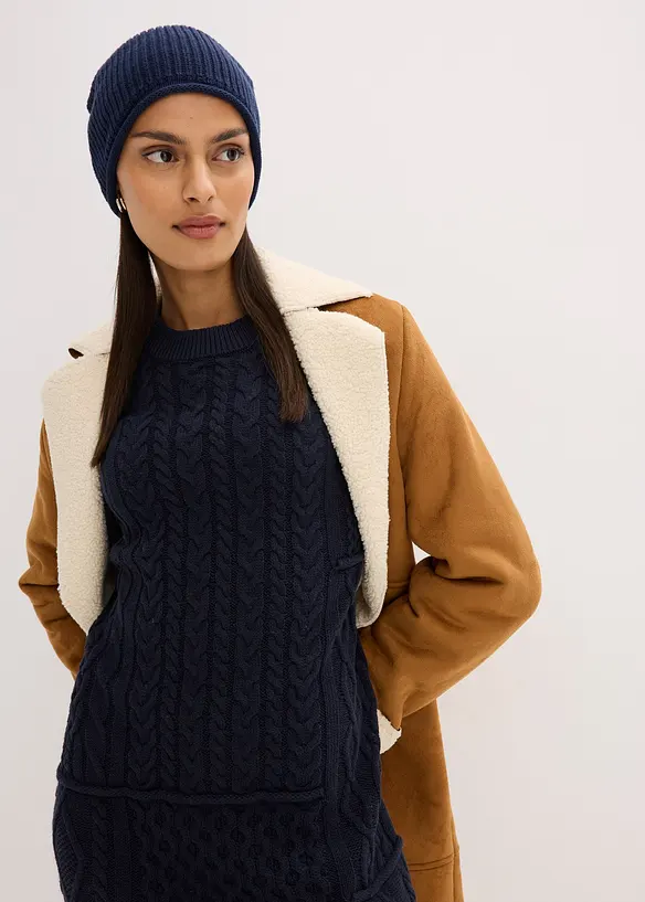 Abito in maglia a trecce, bonprix