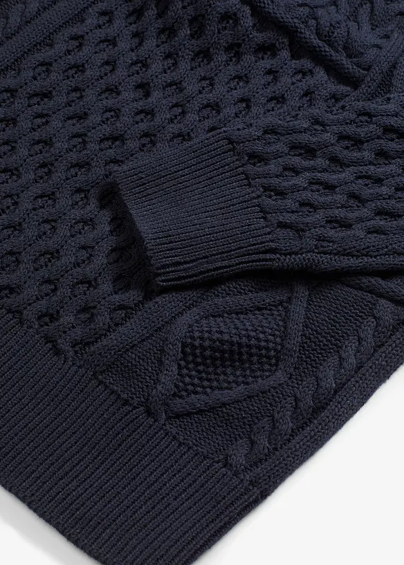 Abito in maglia a trecce, bonprix