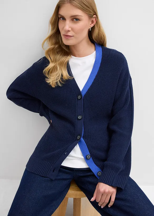 Cardigan in puro cotone, bonprix
