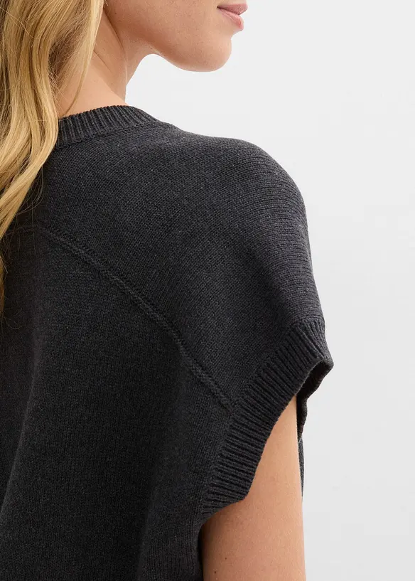 Gilet in maglia di puro cotone, bonprix