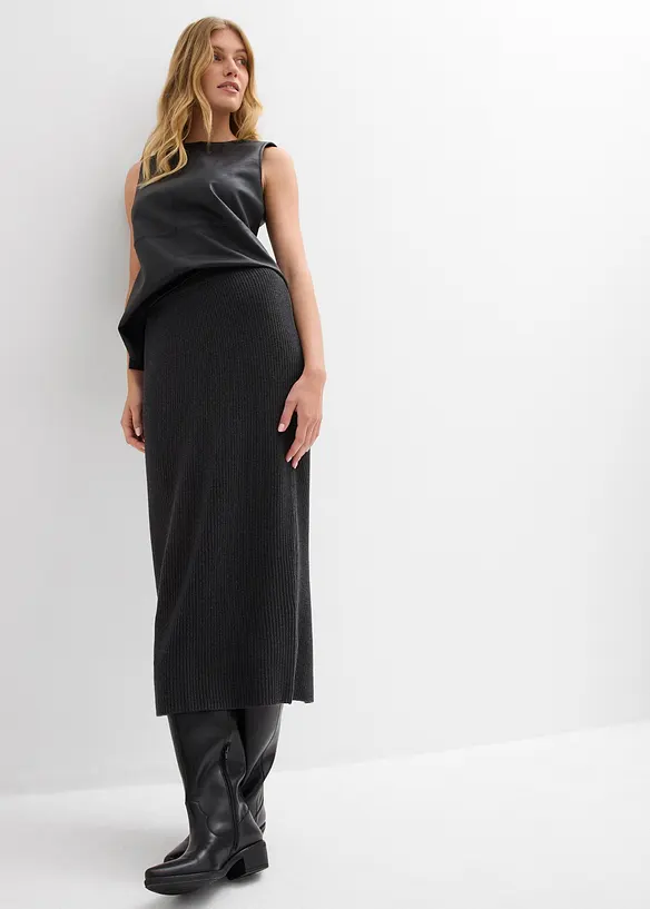 Gonna in maglia di puro cotone, bonprix