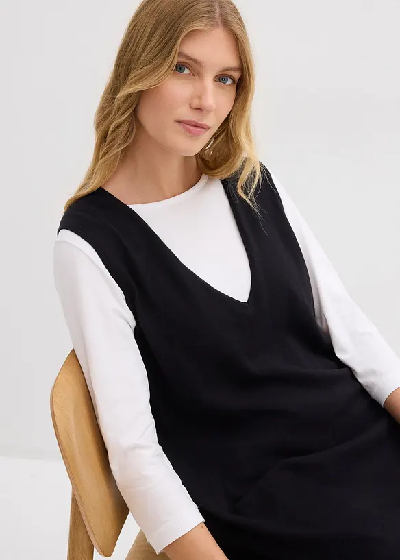 Abito in maglia di puro cotone, bonprix