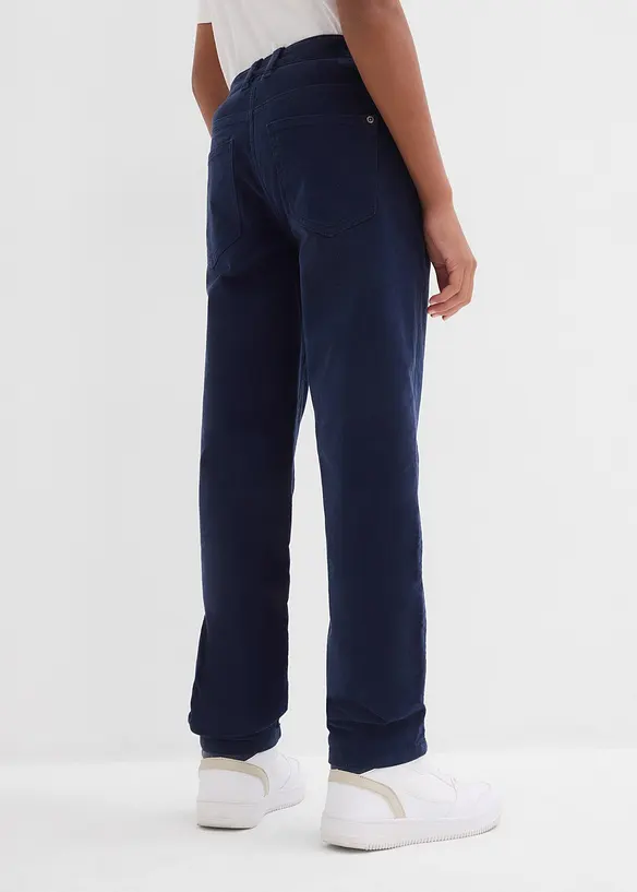 Pantaloni in velluto a coste di cotone biologico elasticizzato riciclabile regular fit, straight, bonprix