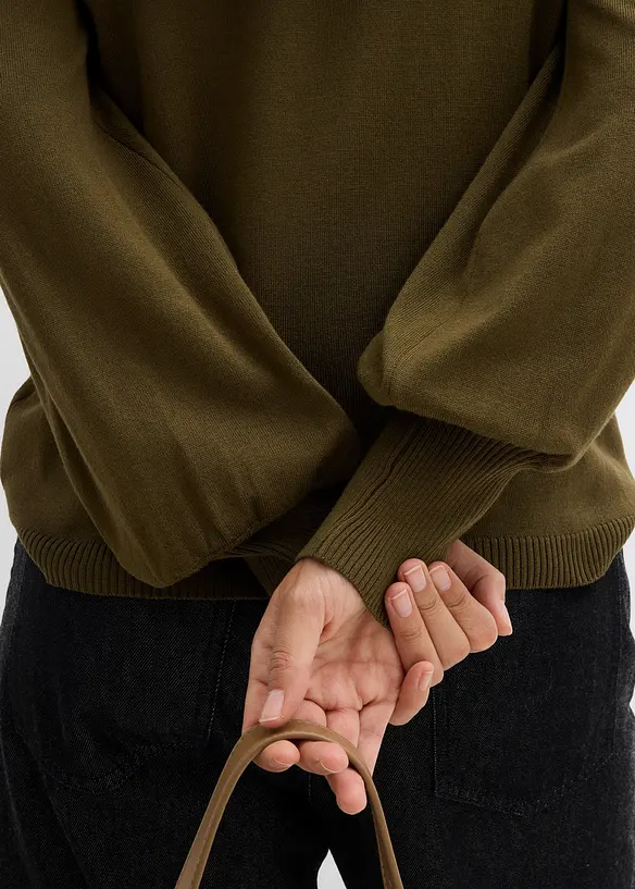 Maglione con maniche a palloncino, bonprix