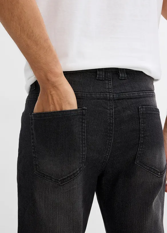 Jeans elasticizzati leggeri slim fit, straight, bonprix
