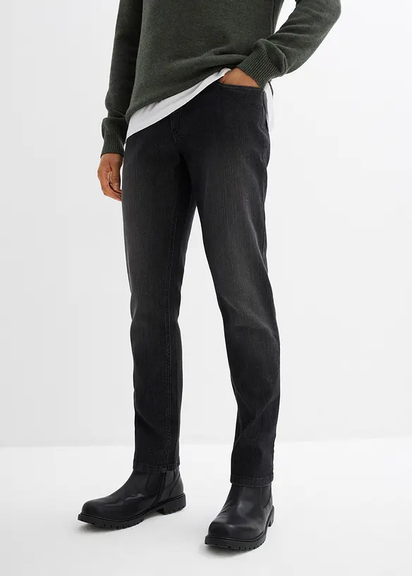 Jeans elasticizzati leggeri slim fit, straight, bonprix