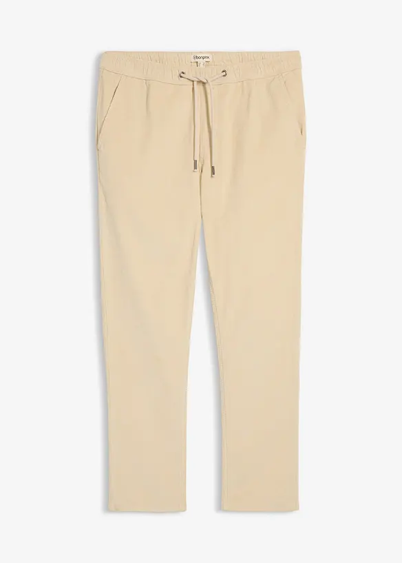 Pantaloni con elastico in vita in velluto a coste straight, regular fit, bonprix