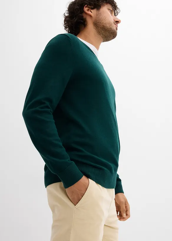 Pantaloni con elastico in vita in velluto a coste straight, regular fit, bonprix