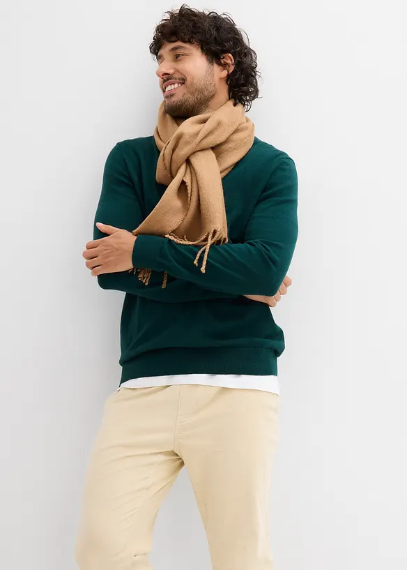 Pantaloni con elastico in vita in velluto a coste straight, regular fit, bonprix