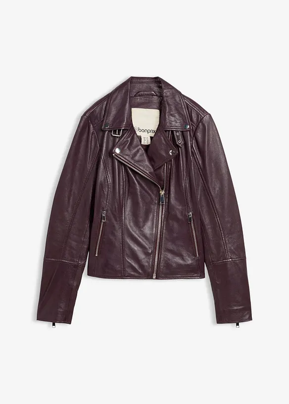 Giacca biker in nappa, bonprix