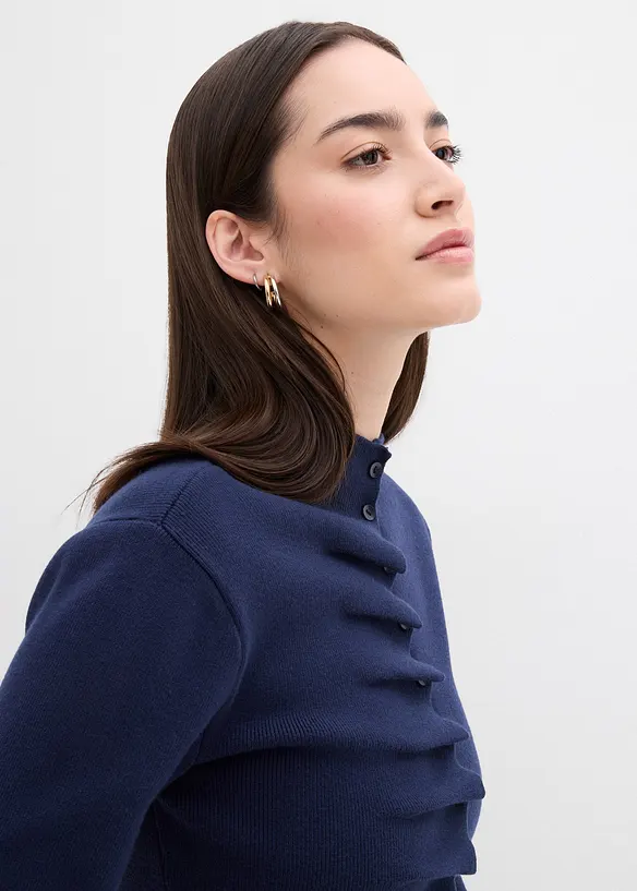 Cardigan in filato fine di misto viscosa morbido, bonprix