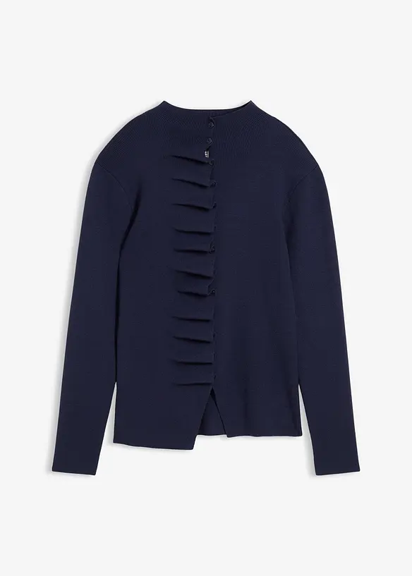 Cardigan in filato fine di misto viscosa morbido, bonprix