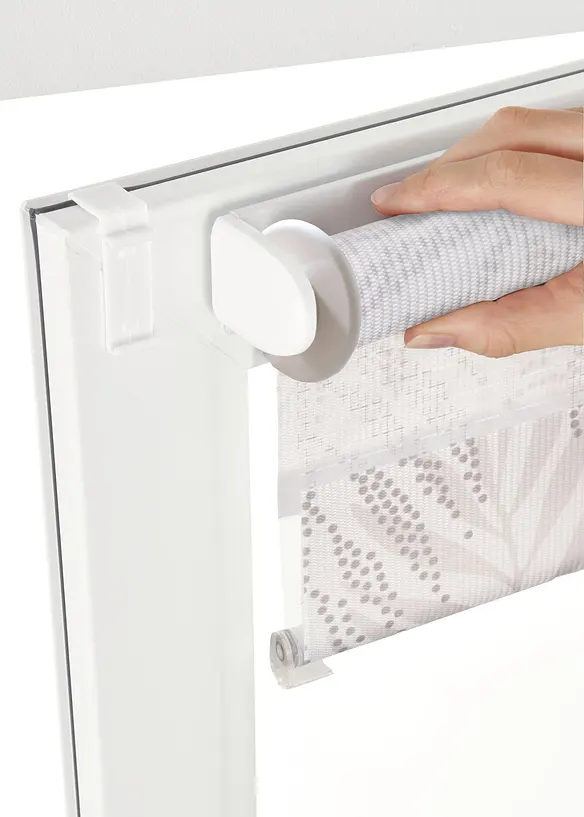 Tenda a rullo doppia con fantasia a foglie, bonprix