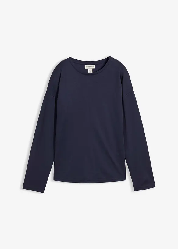 Maglia a maniche lunghe in misto seta, bonprix