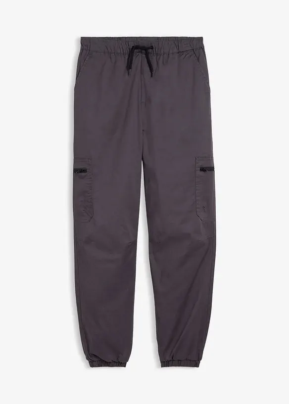 Pantaloni cargo termici foderati in jersey, loose fit, bonprix