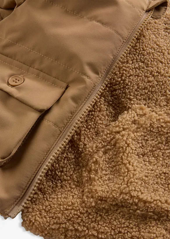 Giacca invernale reversibile con interno morbido e caldo, bonprix