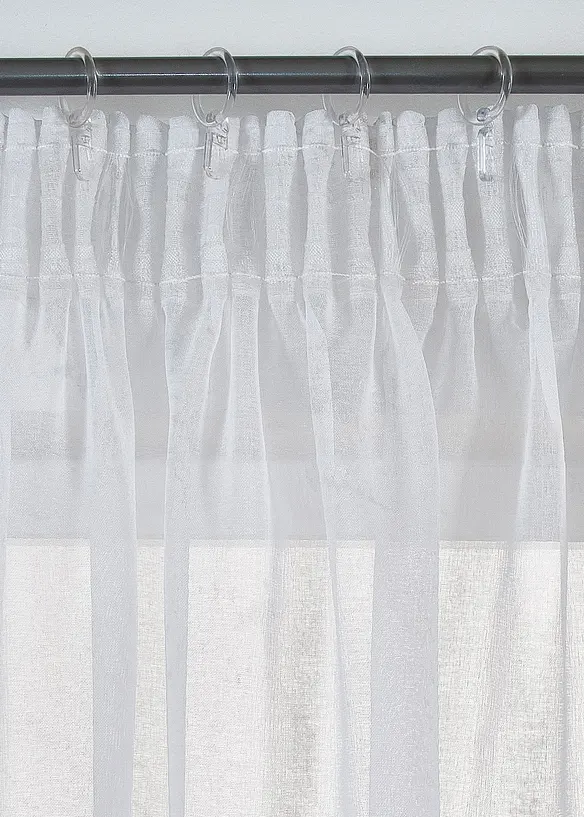 Tenda trasparente con fantasia lucida (pacco da 1), bonprix