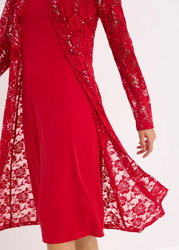 Abito con pizzo (set 2 pezzi), bonprix